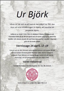 Vernissagekort Stockholm Ur Björk